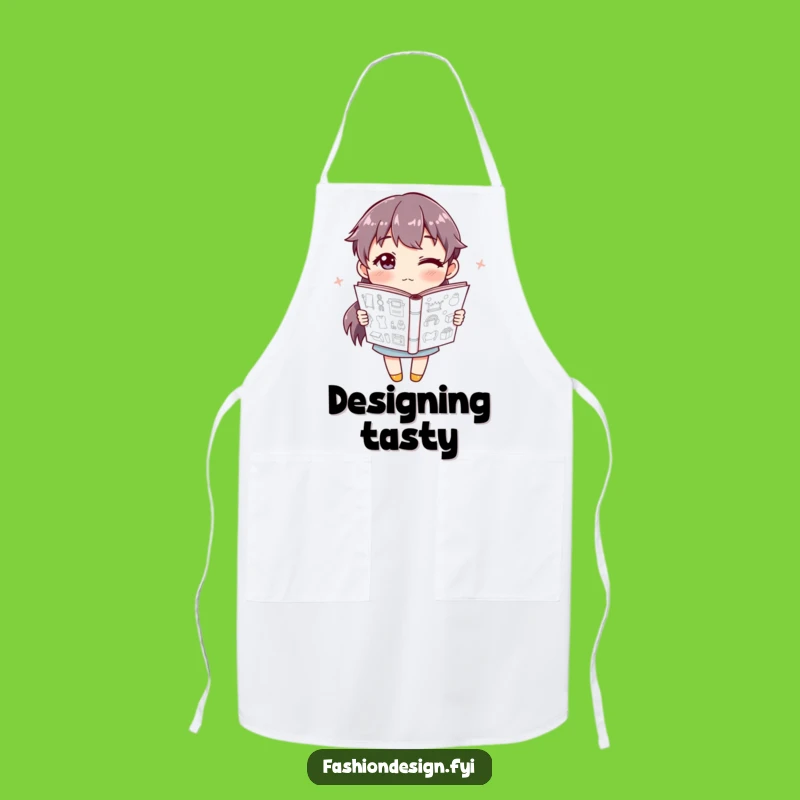 Funny Sketchbook Apron: Winking artist's protection, a functional funny gift.