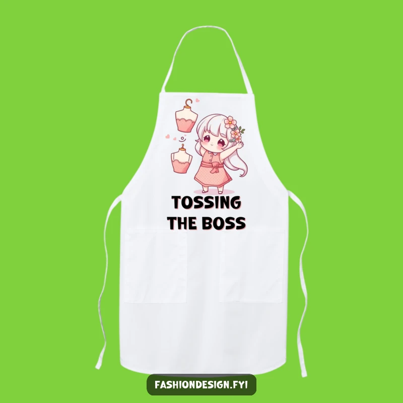 Funny Florist Sparkly Apron: Create with Playful Flair and Humorous Style