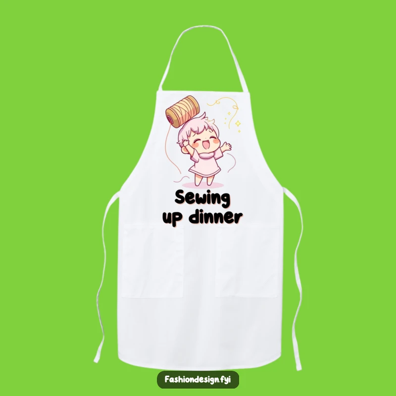 Funny Sewing Apron: Thread Toss - Craft with Fun!