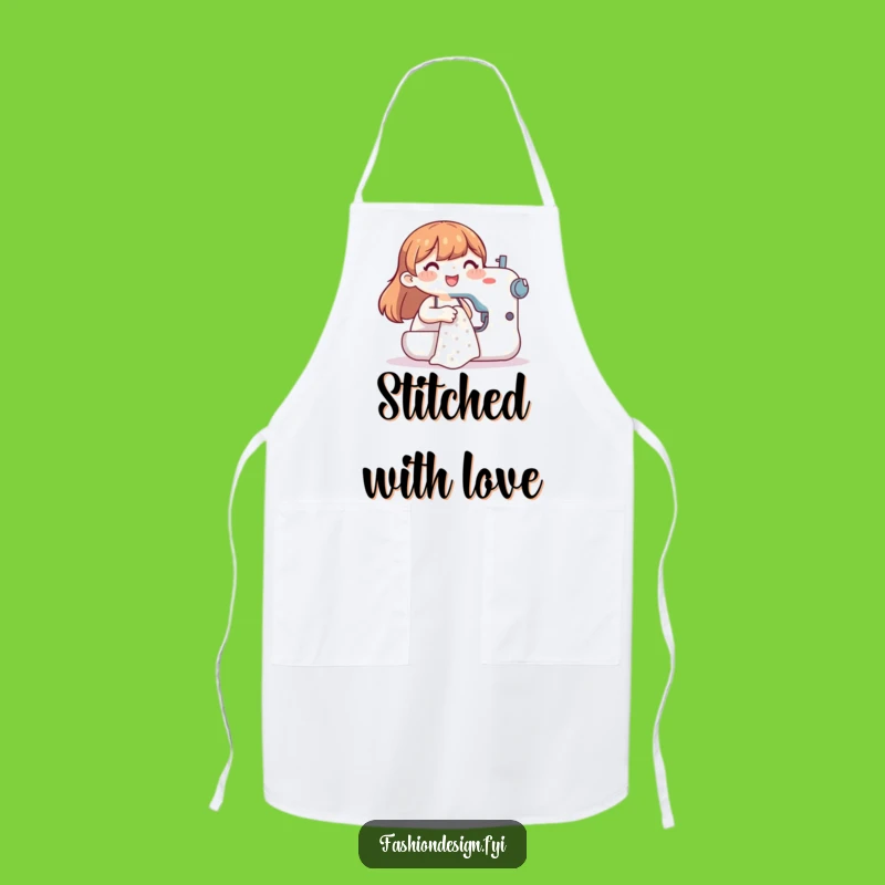 Funny Sewing Character Apron: Craft Protection, Perfect Funny Gift