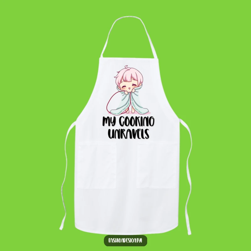 Funny Unraveling Apron - Hilarious Kitchen Wear for Messy Chefs!