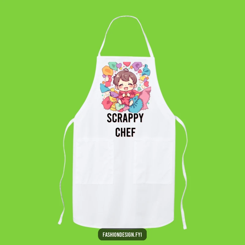Funny Apron: Giggling Crafter's Essential Gear for Fabric Scrap Adventures