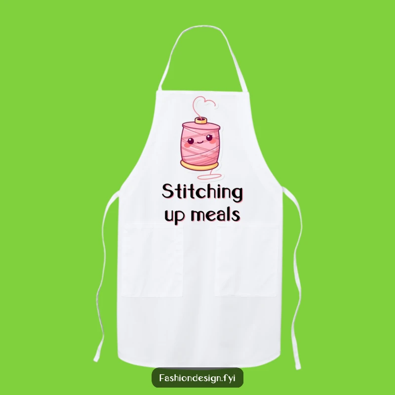 Funny Thread Spool Apron: Sew with Cheerful Style Funny Gift