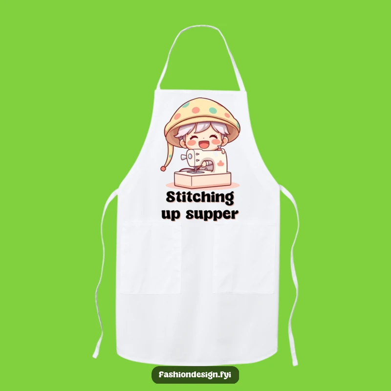 Funny Oversized Hat Apron: Chef Character Sewing Masterpiece