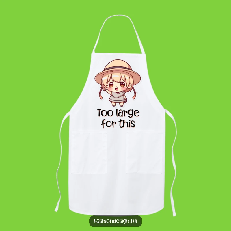 Funny Big Hat Apron: Hilarious Chef Character for Kitchen Laughs
