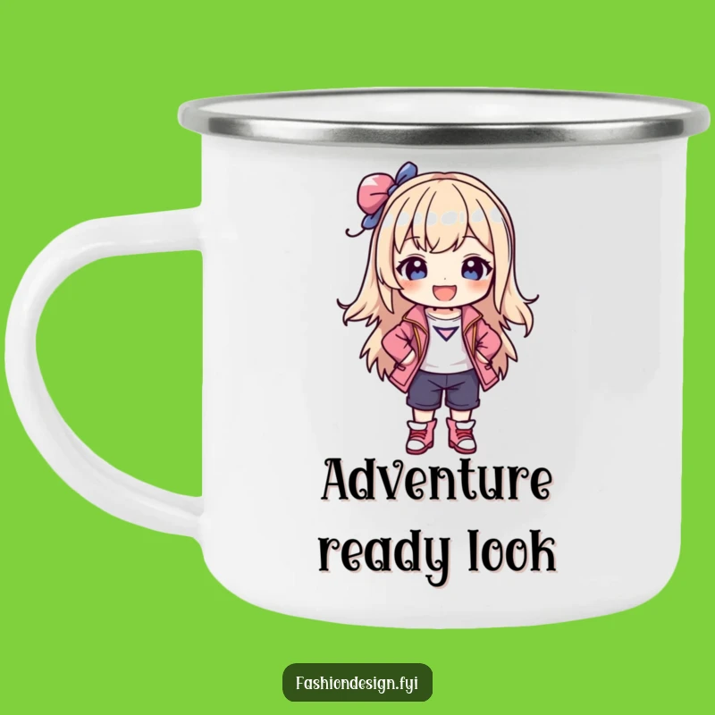 Funny Fashion Icon Camping Mug: Outdoor Style Drinkware, Great Funny Gift for Campers