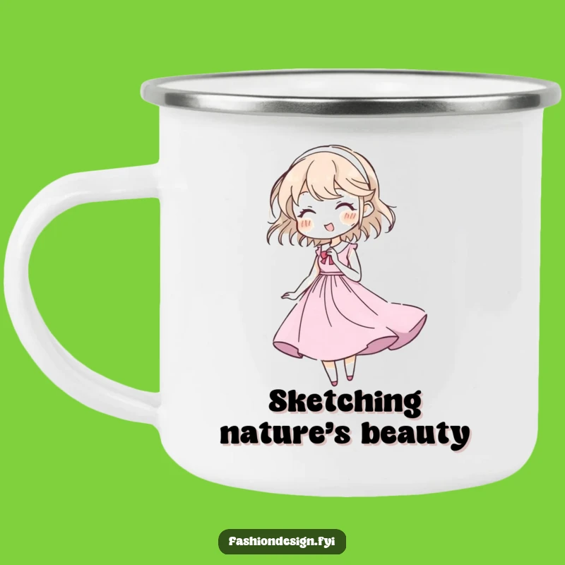 Funny Artist Camping Mug - Create Outdoors, Hilarious Inspiration Gear