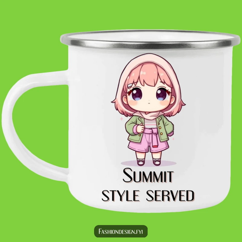 Funny Fashionista Camping Mug: Proud Creator's Work, Outdoor Style and Hilarious Gift