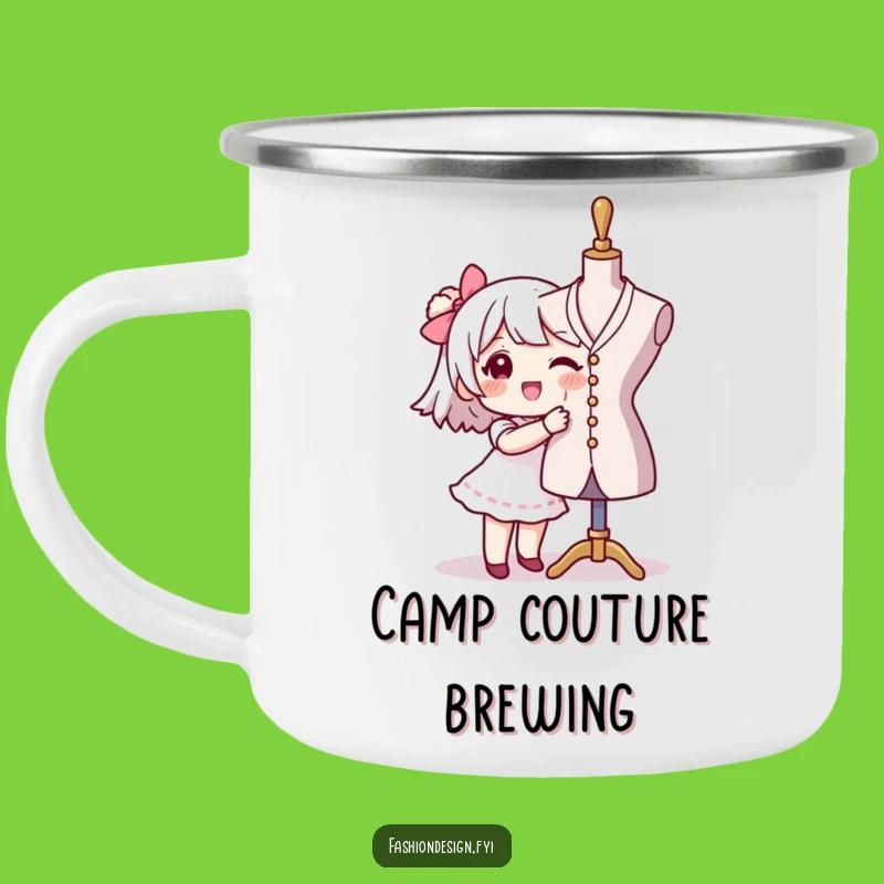 Funny Seamstress Camping Mug: Sip Your Creations Outdoors