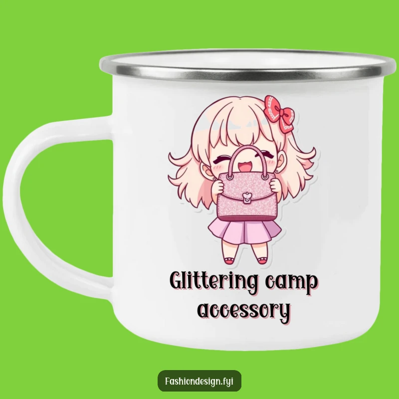 Funny Handbag Stitcher Camping Mug, Miniature Adventures, Hilarious Gift