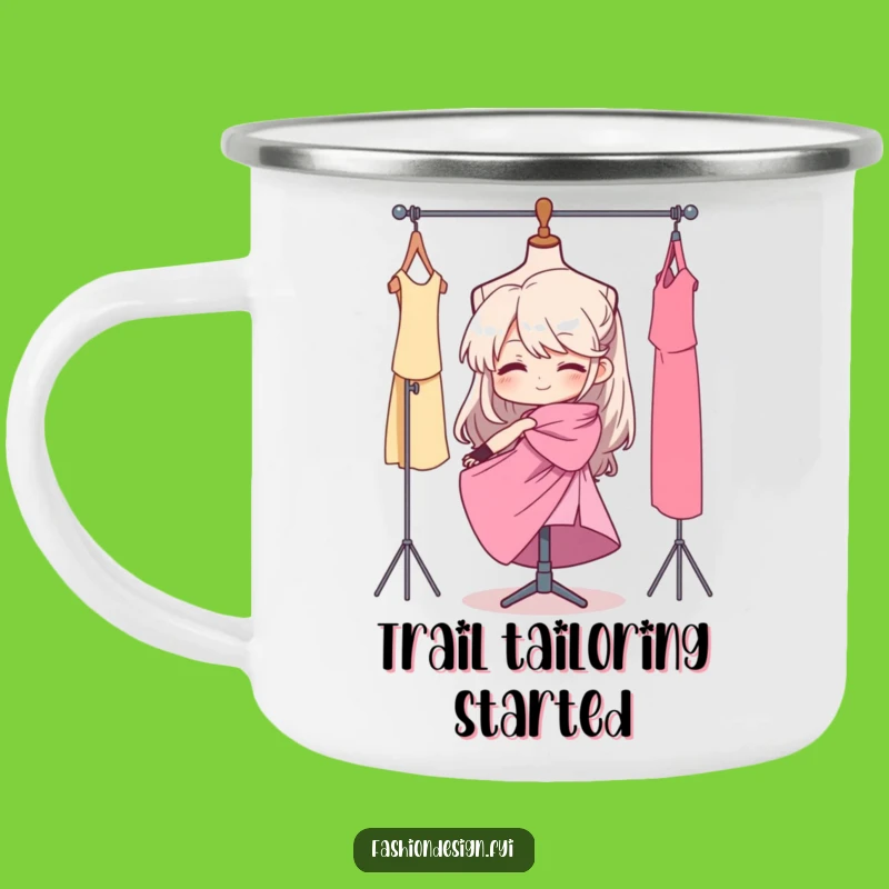Funny Fashion Seamstress Camping Mug: Outdoor Crafting Fun, Durable and Hilarious Gift