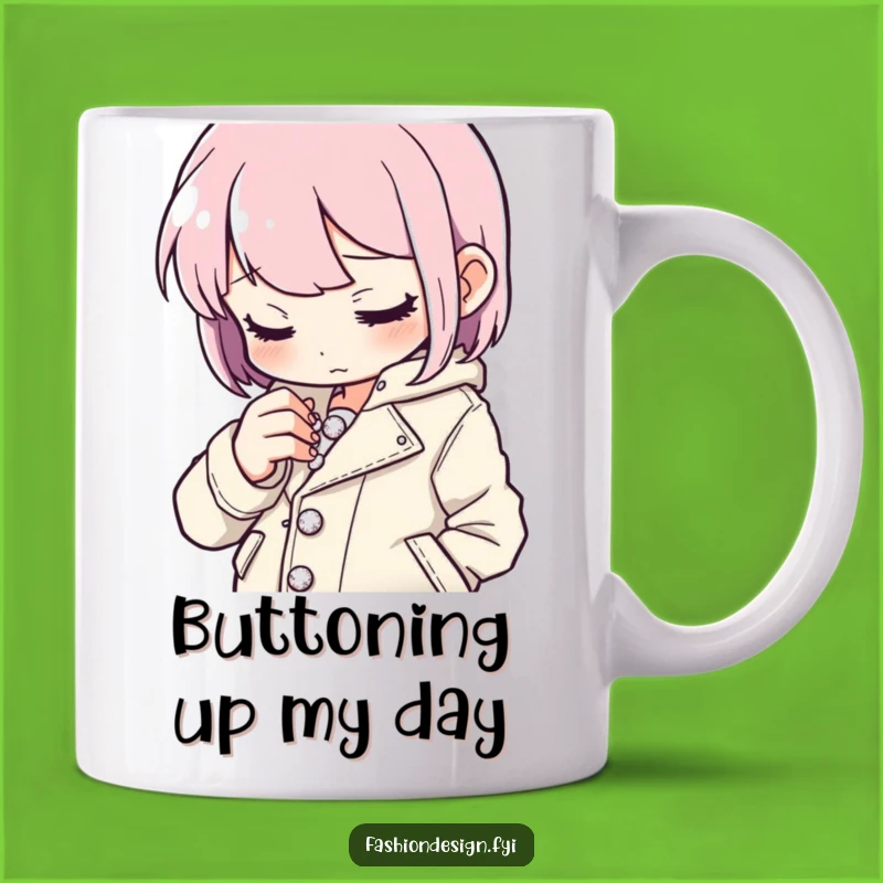 Funny Button Stitcher Mug, Precise Craftsmanship Humor, Perfect Gift