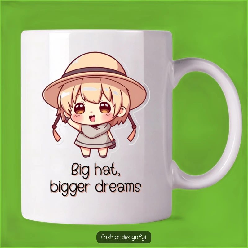 Funny Big Hat Blunder Mug: Hilarious Character Gift for Comedy Lovers