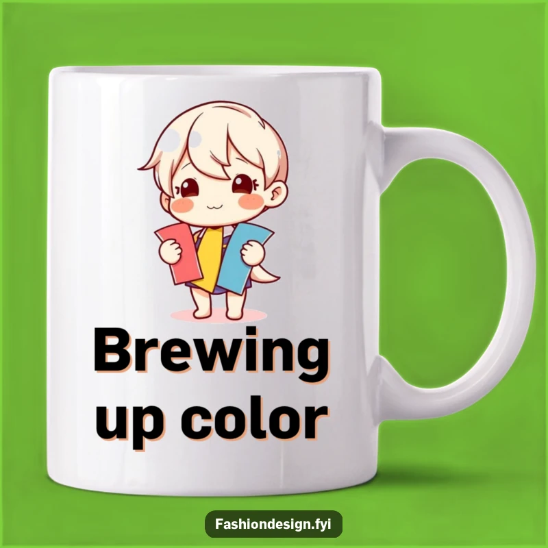 Funny Crafter Mug: Colorful Fabric Swatches, Perfect Humorous Gift for Sewists