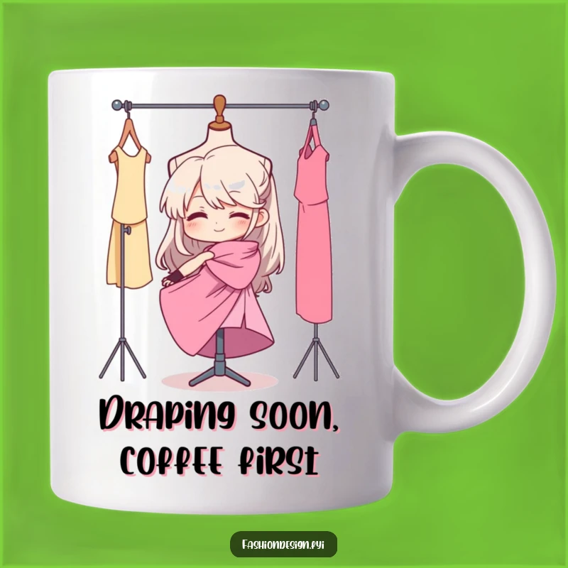 Funny Fashion Designer Mug: Determined Seamstress Crafting Elegance, Perfect Gift for Her