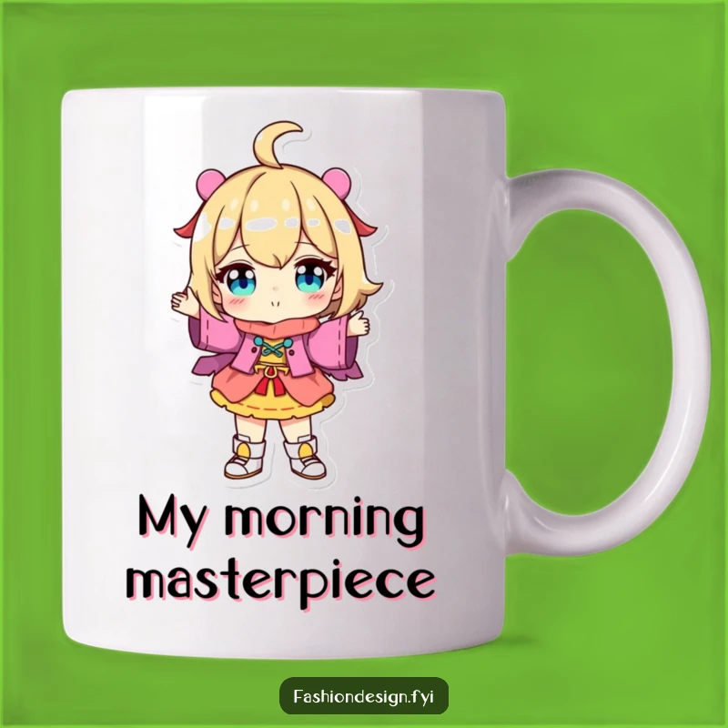 Funny Fashion Showcase Mug: Character with Unique Outfit, Perfect Humorous Gift