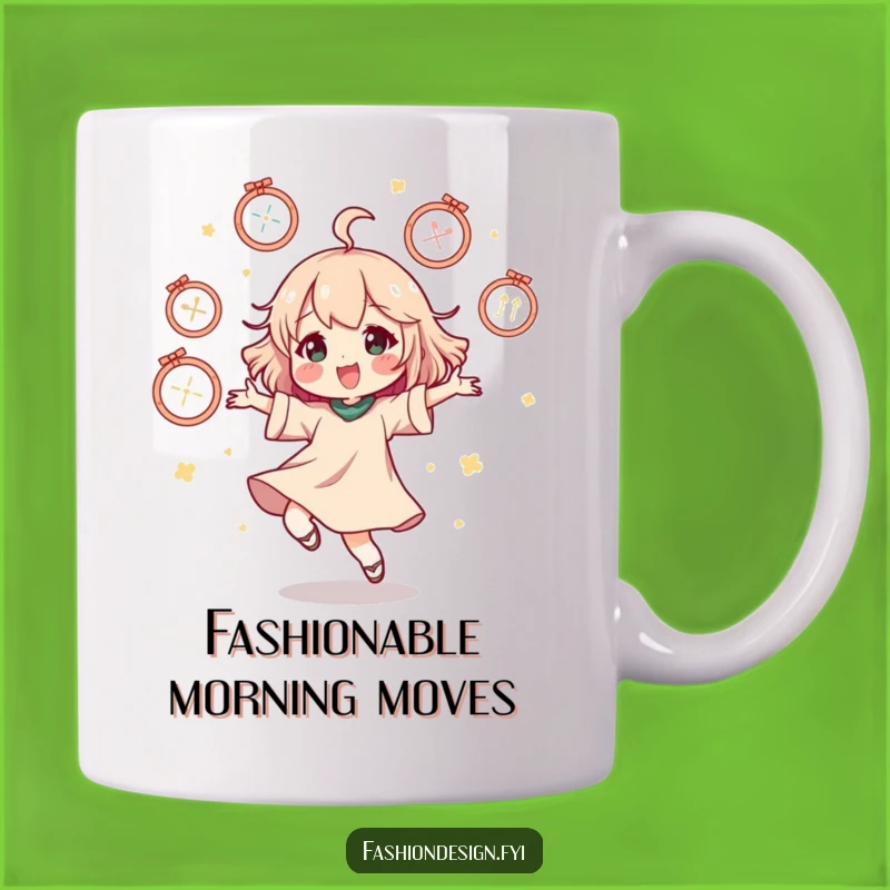 Funny Mannequin Dance Mug - Happy Character's Fashion Fanatic Gift