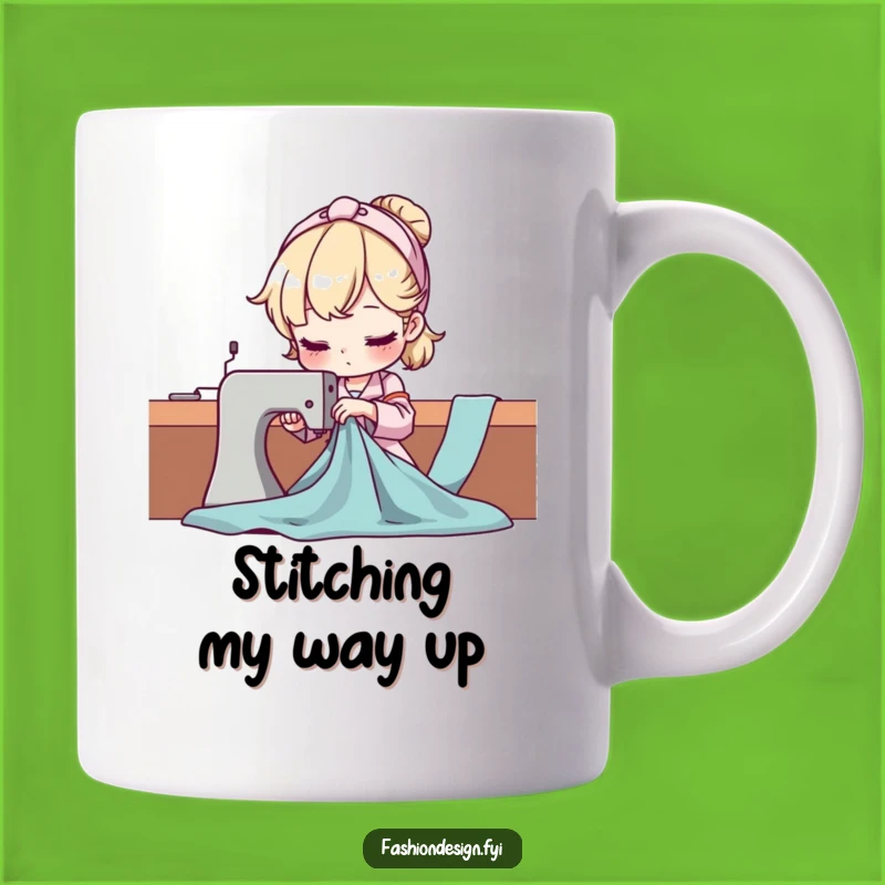 Funny Seamstress Mug: Expert Fabric Draping for the Perfect Funny Gift for Crafters
