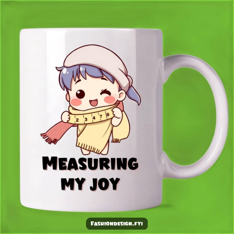 Funny Tailor Mug - Long Scarf Measuring & Sewing Humor Gift