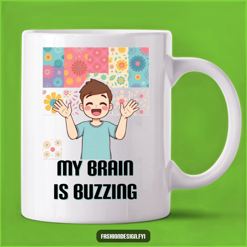 Funny Mood Board Mug: Enthusiastic Designer's Hilarious Gift Idea