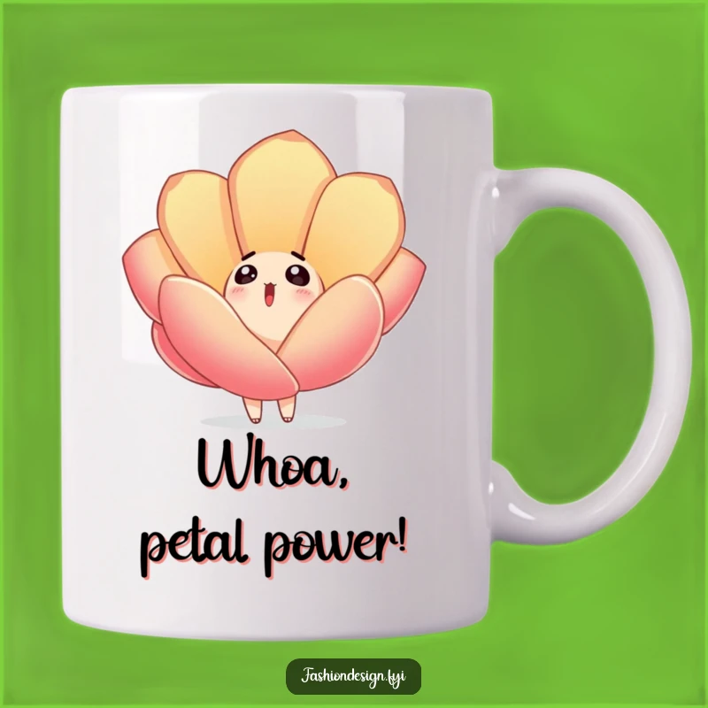 Funny Surprised Petal Fall Mug: A Delightful Gift for Anyone Appreciating Gentle Humor