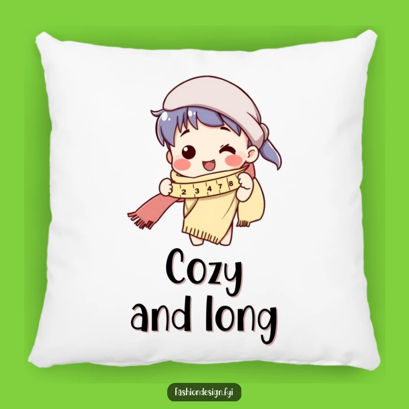 Funny Tailor Pillow - Cozy Scarf Project & Sewing Comfort