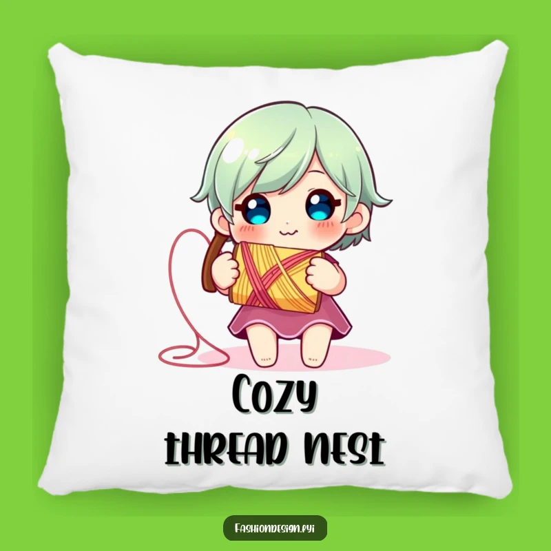Funny Thread Spool Pillow: Cozy Craft Comfort, Hilarious Accent Gift