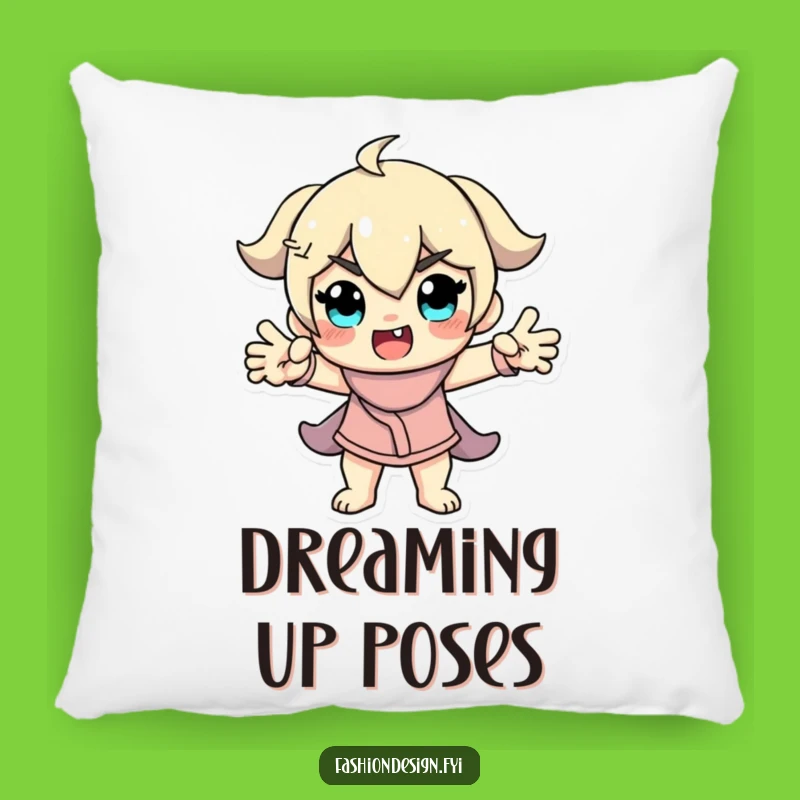 Funny Model Pillow: Dramatic Pose Comfort, a Hilarious Home Decor Gift