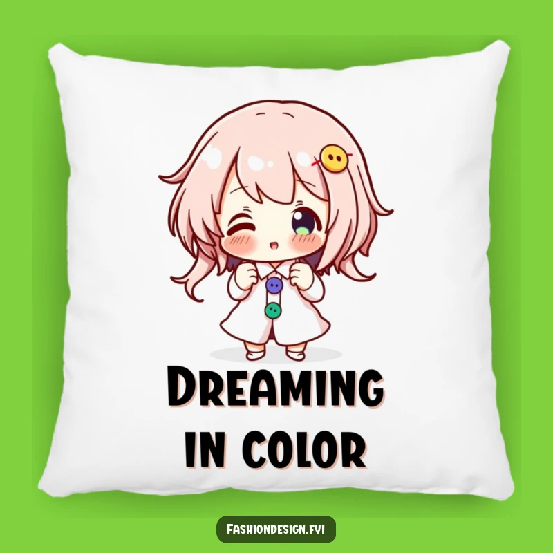 Funny Button Pinning Pillow - Cozy Character's Crafty Comfort