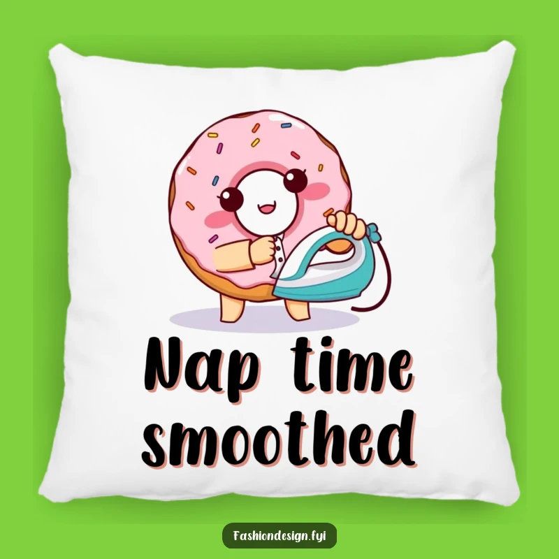 Funny Donut Ironing Pillow: Cozy Baker's Accent for Playful Comfort Gift