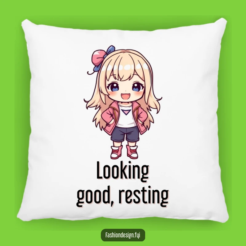 Funny Fashion Icon Pillow: Cozy Style Accent, Chic Funny Gift for Fashionistas