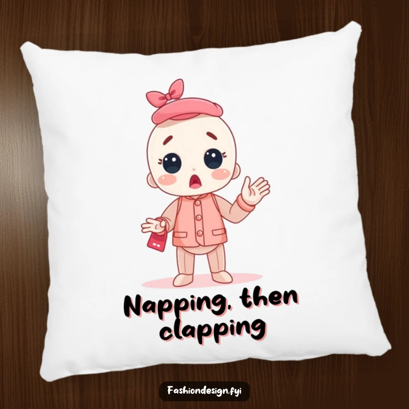 Funny Mannequin Pillow showcasing a character bursting into surprised applause, offering comfort and a humorous, celebratory statement.
