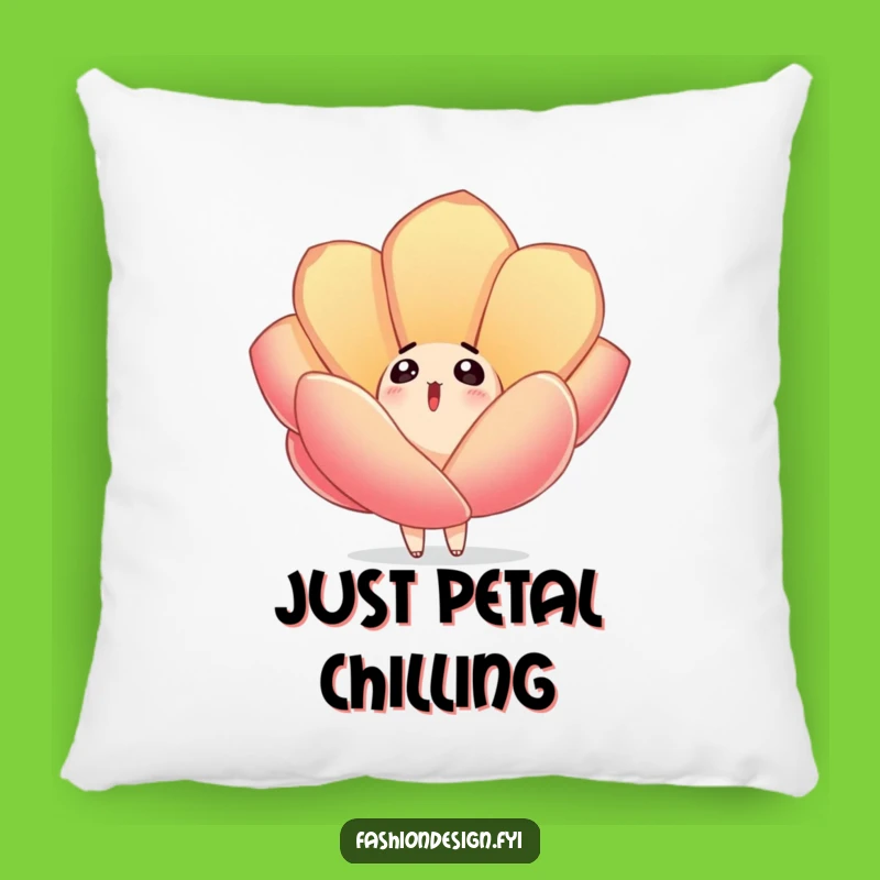 Funny Surprised Petal Fall Pillow: Cozy Up with This Adorable, Humorous Decor