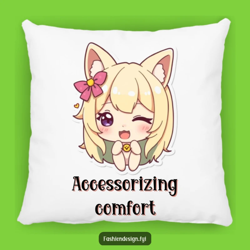 Soft Funny Winking Accessory Pillow. Cozy up with playful style.