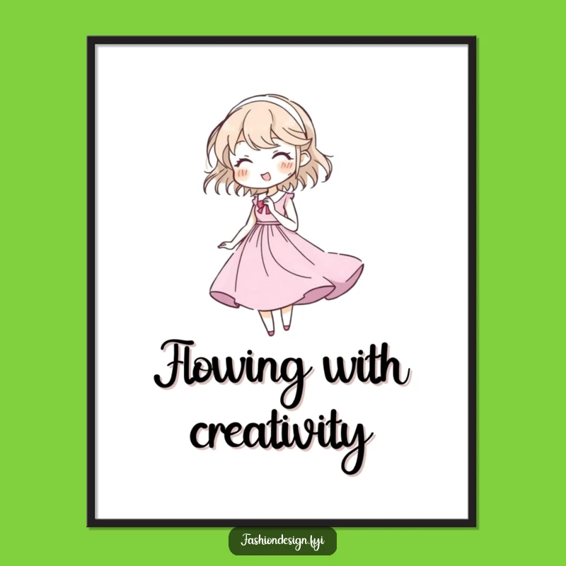 Funny Artist Digital Print - Create & Inspire, Hilarious Design Decor