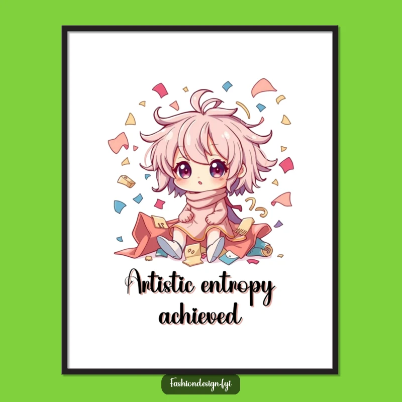 Funny Creative Chaos Fabric Scraps Art - Humorous Crafting Download