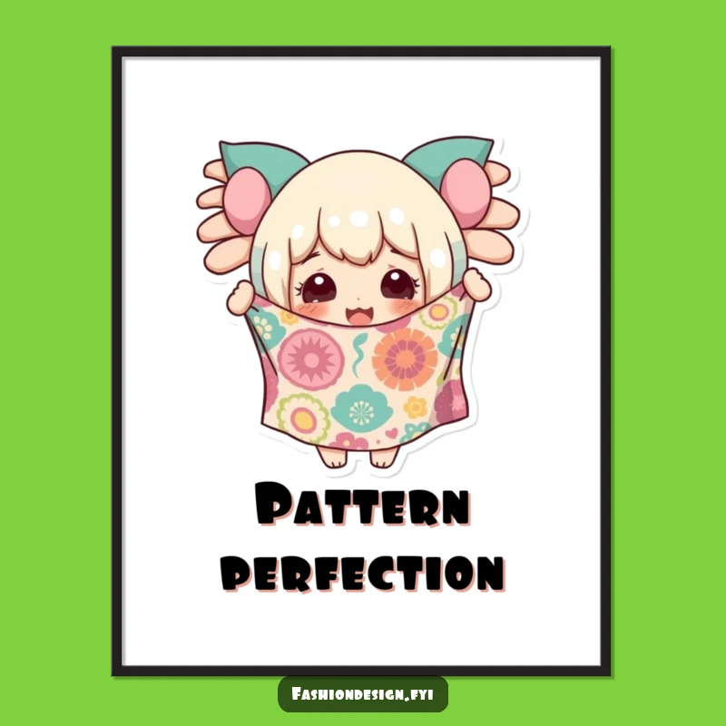 Funny Fabric Fanatic Digital Art: Instant Joyful Creation Print