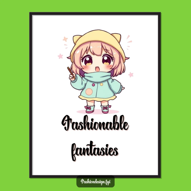 Funny Fashion Sketcher Digital Art: Whimsical Outfit - Instant Style!