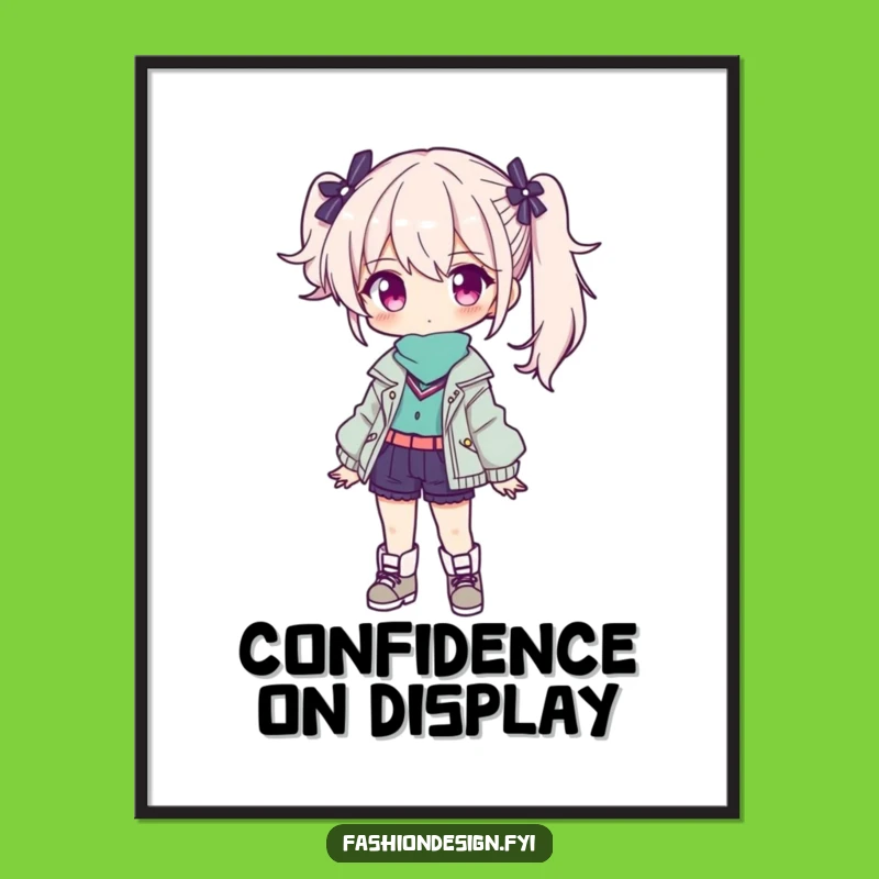 Funny Fashionista Digital Art: Stylish Reveal Download, Whimsical Funny Gift Decor