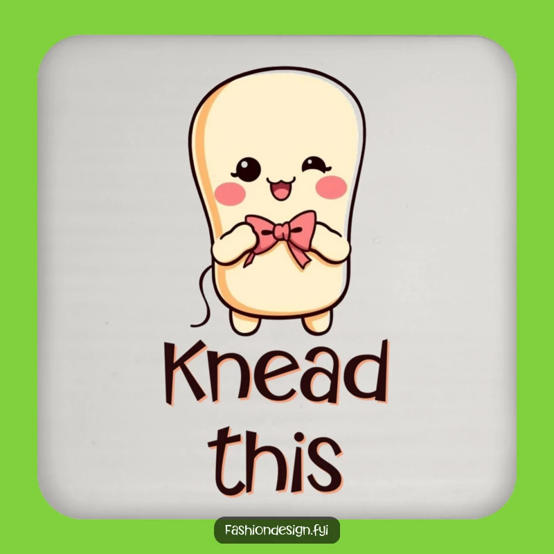 Funny Baguette Stitching Coasters: Set of Cheerful Baker's Protection Gift