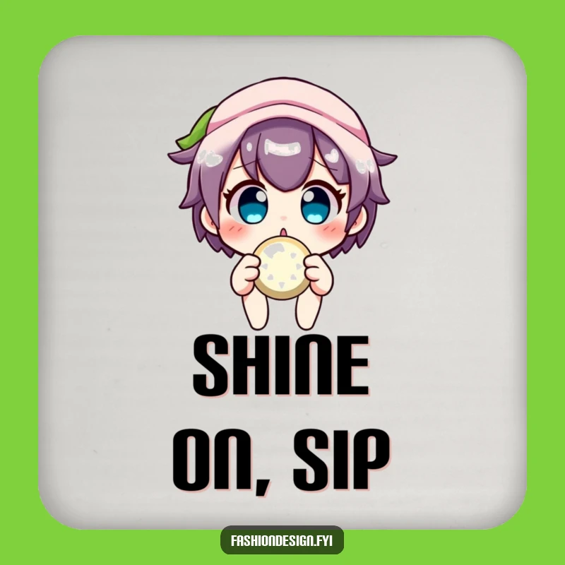 Funny Crafter Coaster: Protect Surfaces with Sparkly Charm