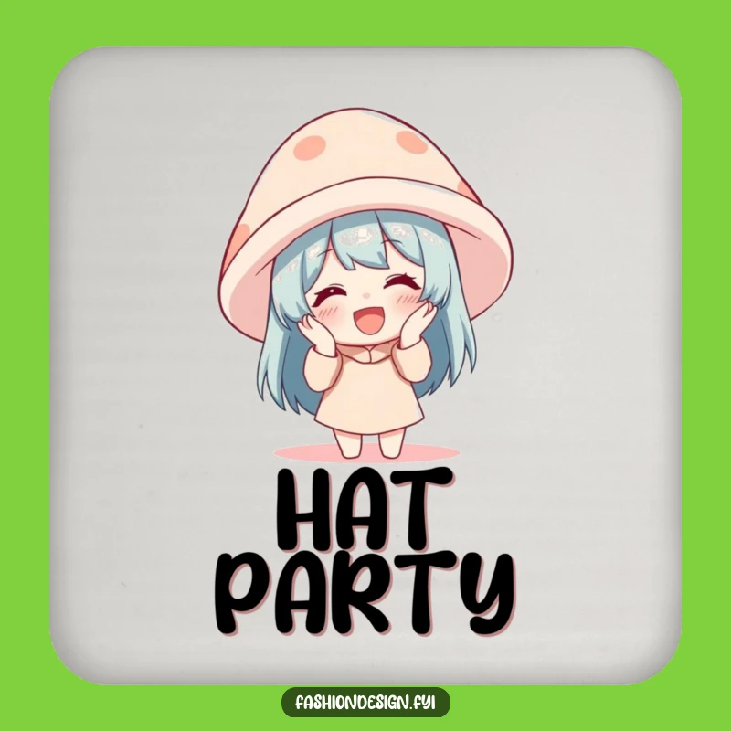 Funny Giggle Hat Coasters: Protect Surfaces with Humor, A Humorous Gift Set