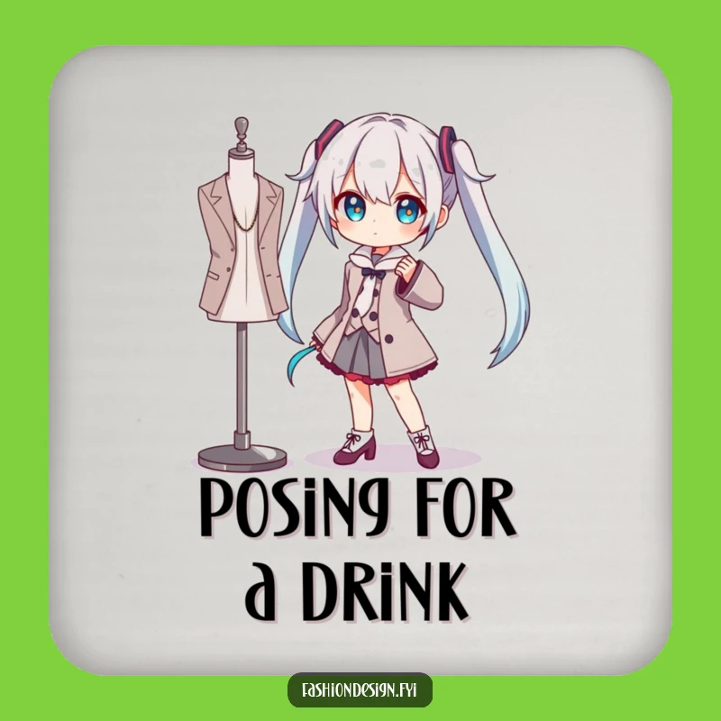 Funny Pose Drink Coaster: Hilarious Artistic Protection Gift