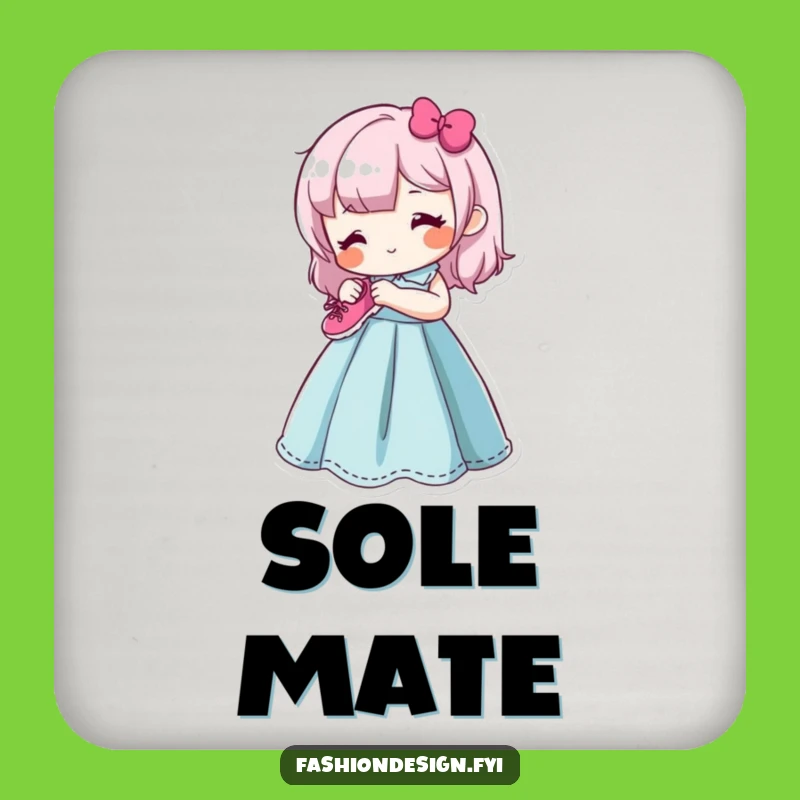 Funny Happy Seamstress Drink Coaster: Protect Surfaces with Crafty Humor