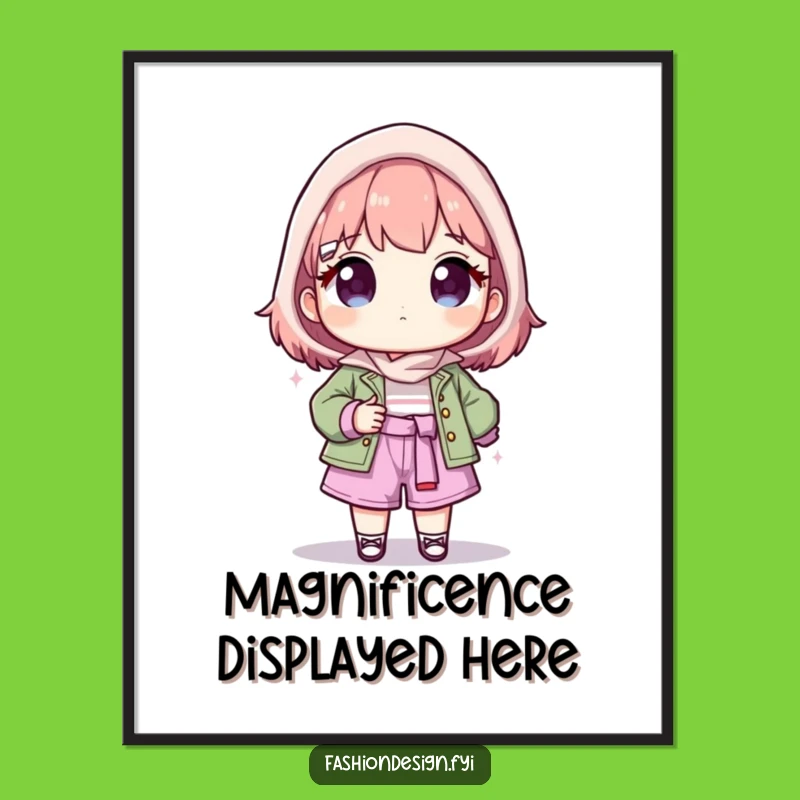 Funny Fashion Art Poster: Proud Designer's Creation, Inspiring Decor and Hilarious Gift