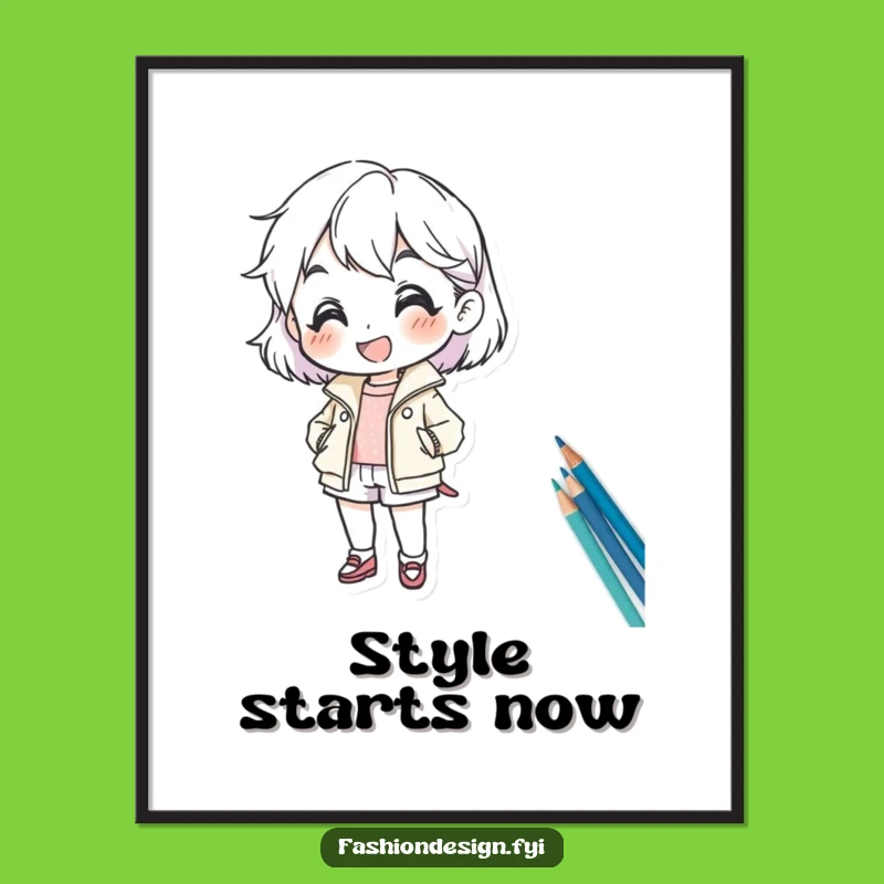 Funny Fashion Sketch Poster: Inspirational Designer Art Print, Unique Funny Gift Idea