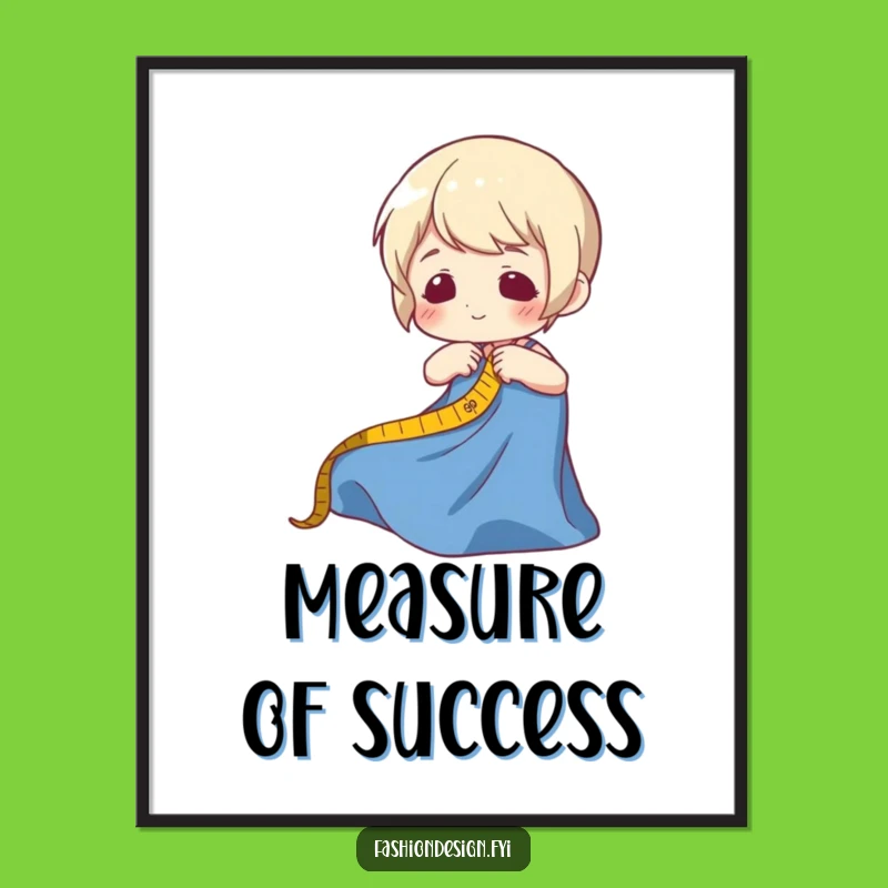 Funny Fabric Measuring Poster. Add a touch of humor to your sewing room decor.
