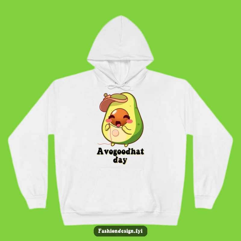 Funny Avocado Sewing Hoodie: Cozy Crafter's Apparel with Quirky Humor Gift