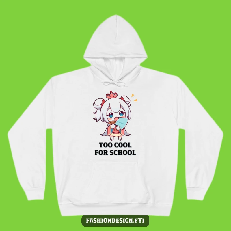 Funny Cooling Down Hoodie: Surprised by heat, a cozy funny gift for relief.
