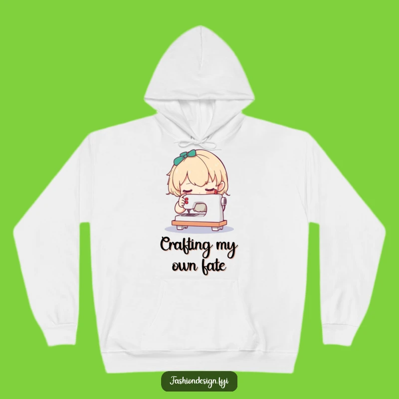 Funny Curious Character Sewing Hoodie: Cozy Miniature Craft Wear Gift